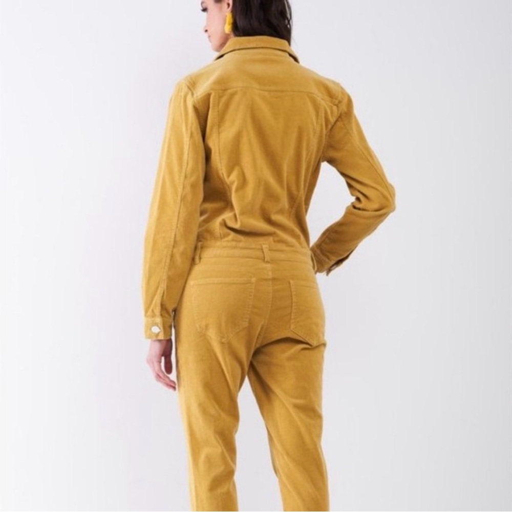 Signature8 Los Angeles Bumblebee Corduroy Yellow Jumpsuit New S Mustard Utility - Picture 3 of 8